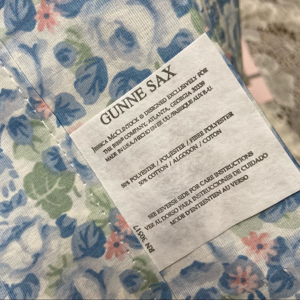 Gunne Sax Vintage Rare Ivy Garden Print Curtain Valance - Picture 6 of 6